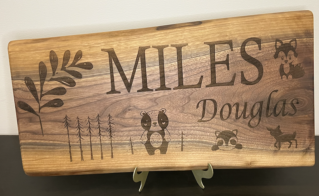 Miles Douglas Nursery Sign